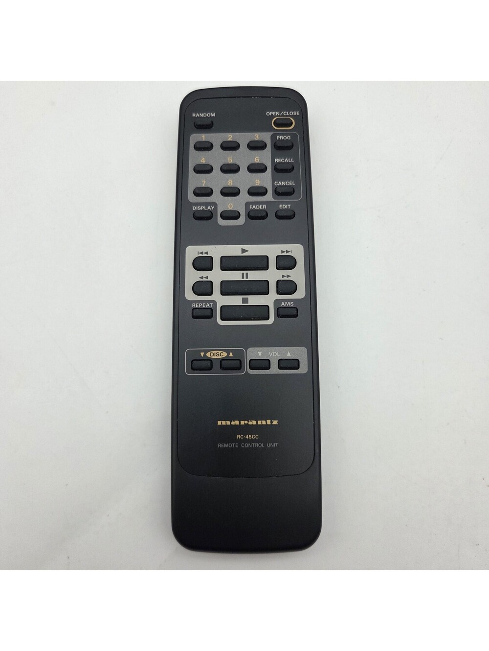 Genuine Marantz RC-45CC Remote Control OEM For CC-45 & CC-47 CD Changer - Tested